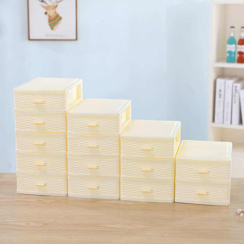 Factory Simple Girly Heart Desktop Storage Cabinet Drawer-Type Multi-Layer Children's Hair Accessories Storage Box Jewelry Box Plastic
