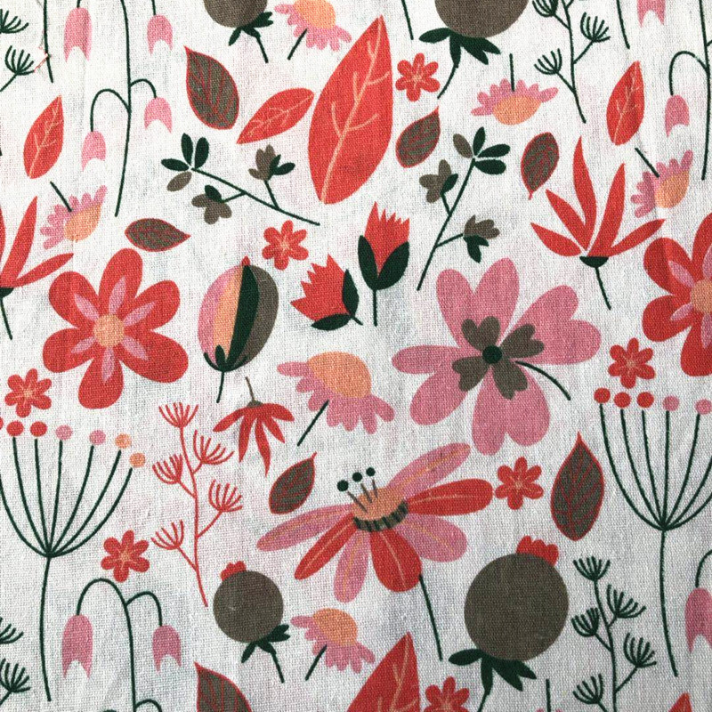 Fresh and lovely polyester cotton linen printed tablecloth pillow handicraft cloth