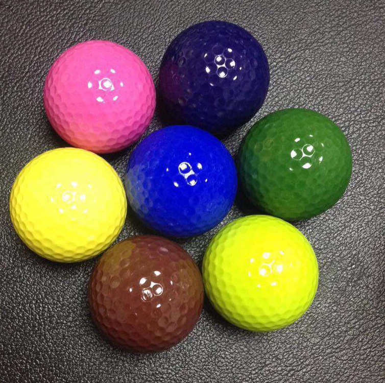 Прямые продажи с завода, цветной двойной слой мяч для гольфа, подарочный мяч, светящийся мяч для гольфа