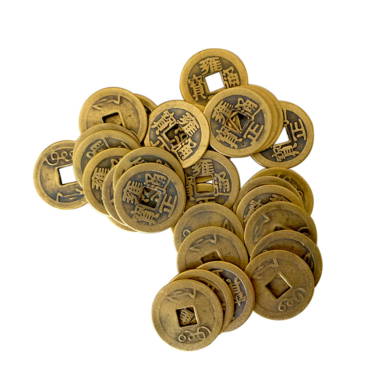 Manufacturer Wholesale 2.3cm Brass Five Emperors Coins Six Emperors Coins Copper Coins Ten Emperors Coins Thickened Antique Coins