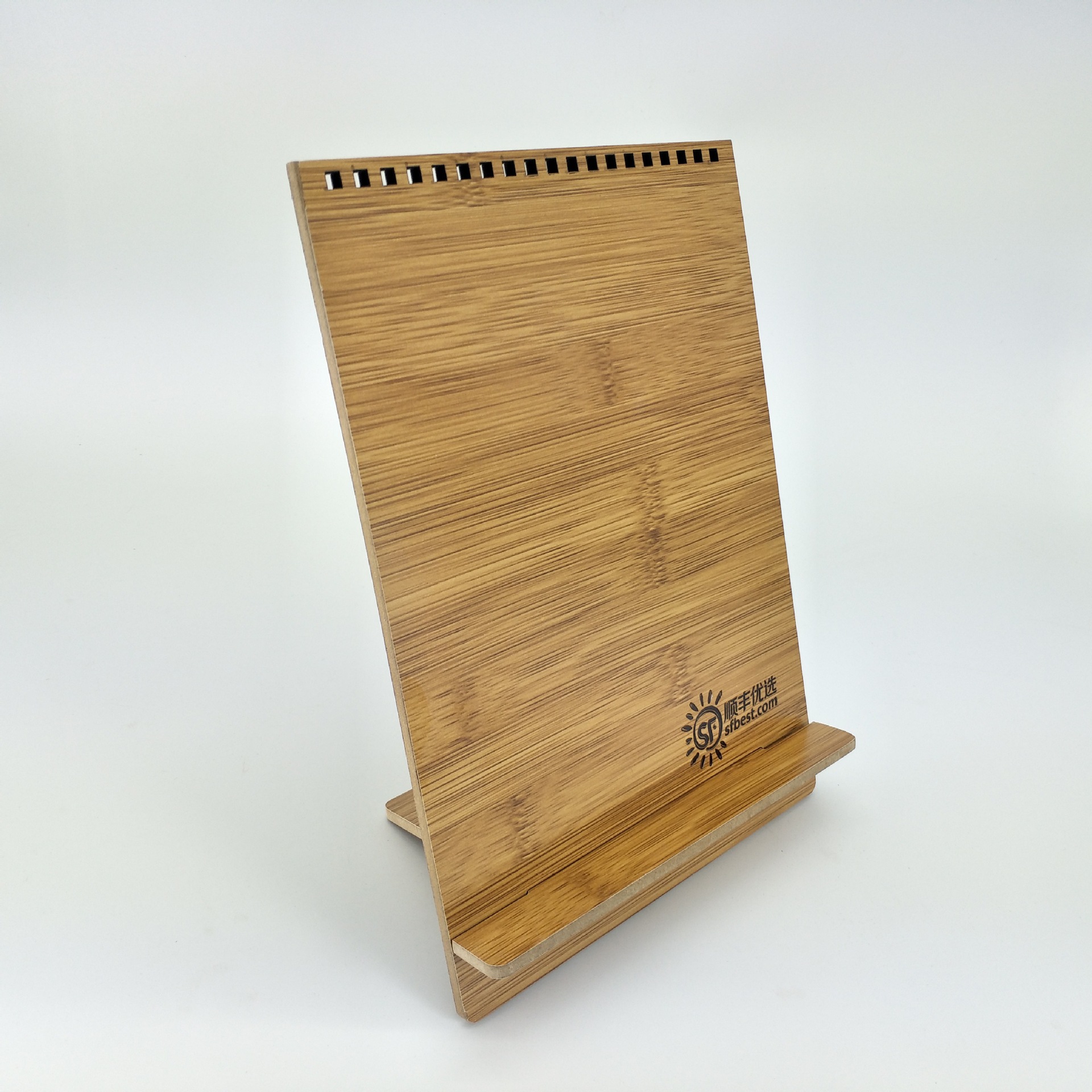 Factory direct solid wood calendar rack wooden calendar base bamboo calendar seat