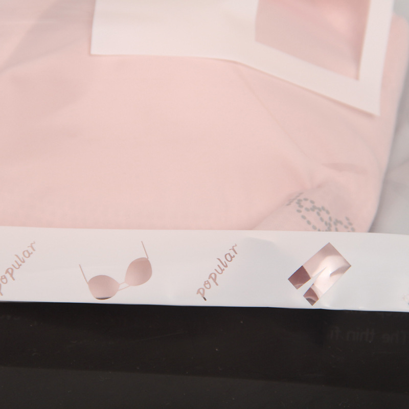 English Bra Packing Bag Leggings Leather Pants Shorts Zipper Bag Children's Clothes T-Shirt Horizontal Pull PE Inner Pants Pocket