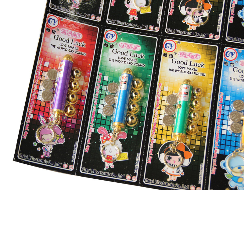 Children's Nostalgic Toy Infrared Light Laser Light Red Dot Banknote Detector Pen Flashlight Pen Indicator Light Long-Range 5 Heads