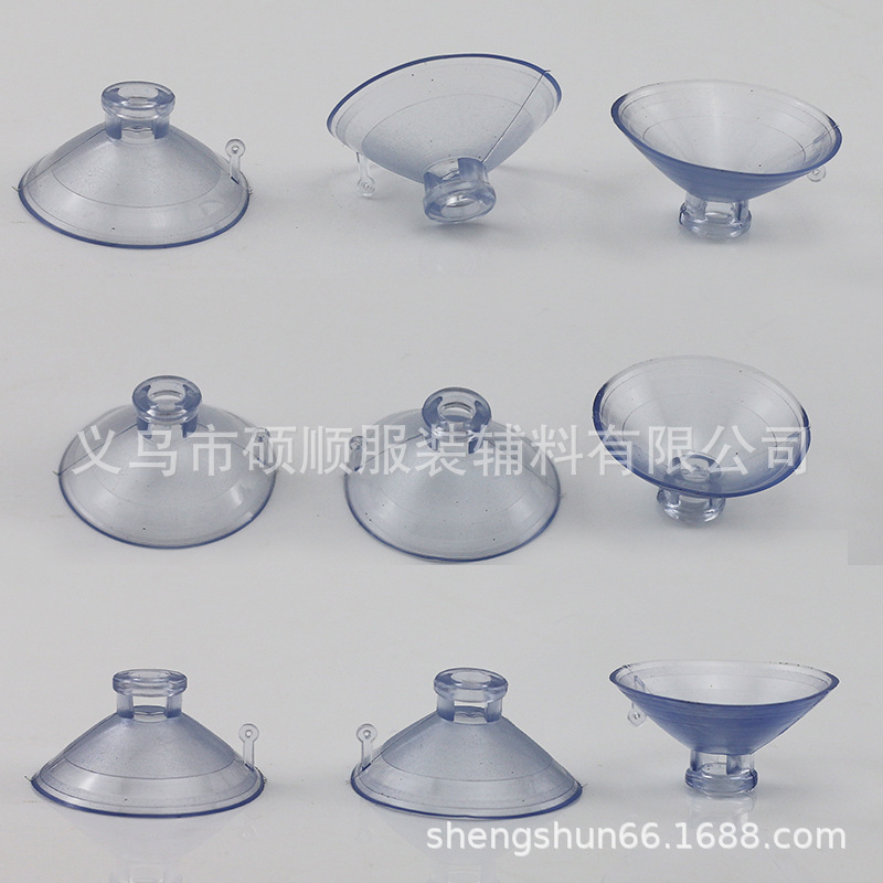 40mm Square Hole Large Hole Thickened Sucker Wedding Car Tie Flower Glass Sucker Wedding Sucker 4CM Large Hole Sucker