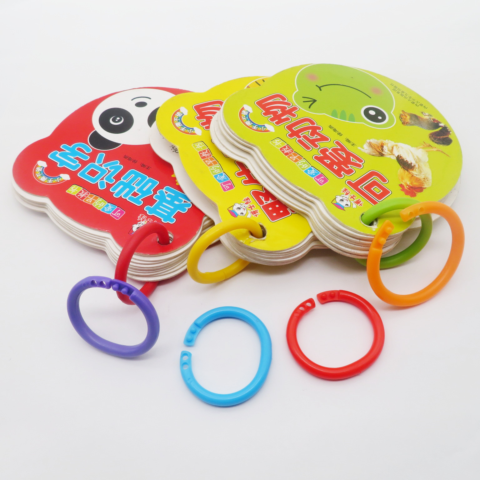 Пластиковое кольцо для книг, кольцо для карточек, цветное кольцо