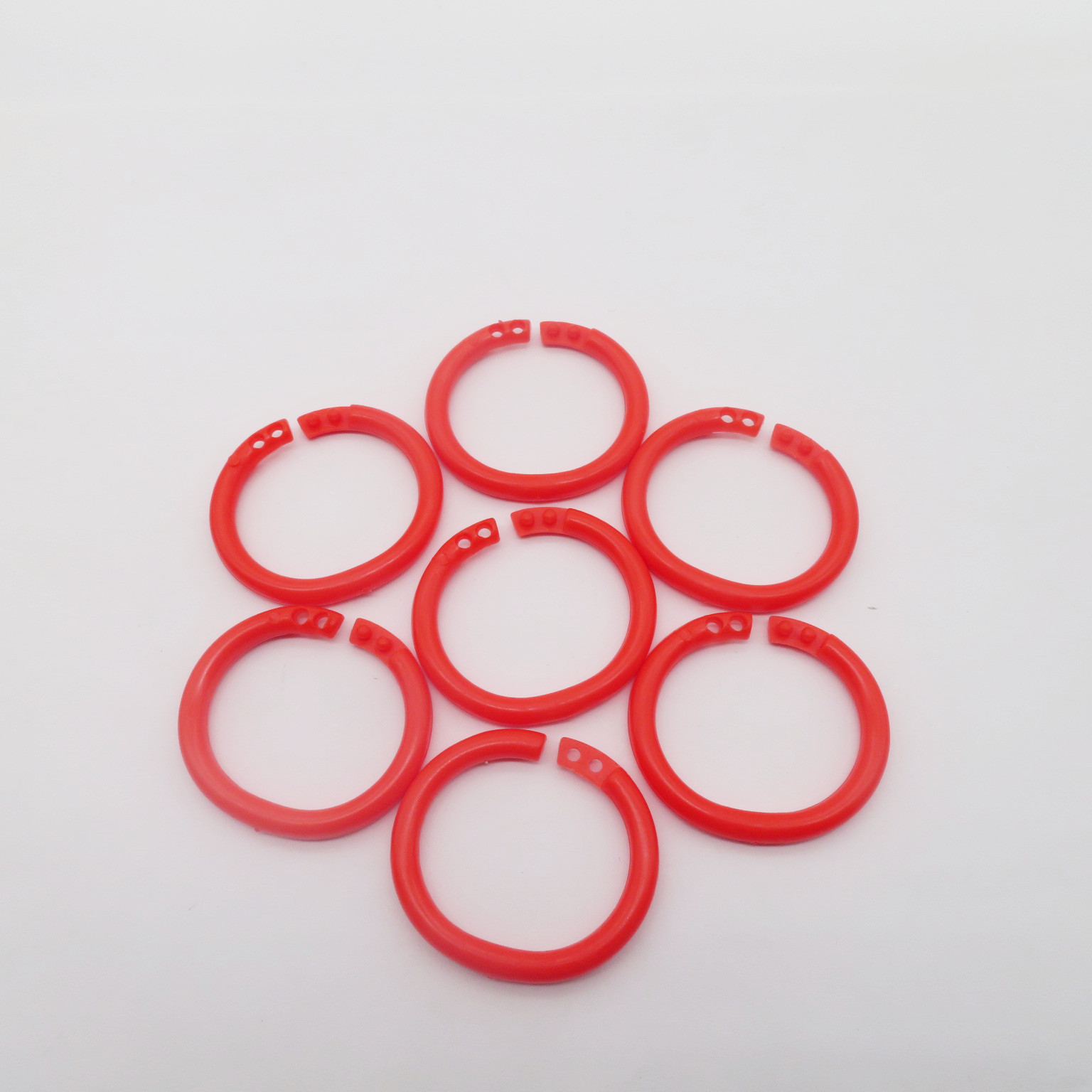 Plastic book ring card ring open ring plastic double buckle ring children color plastic circle high toughness