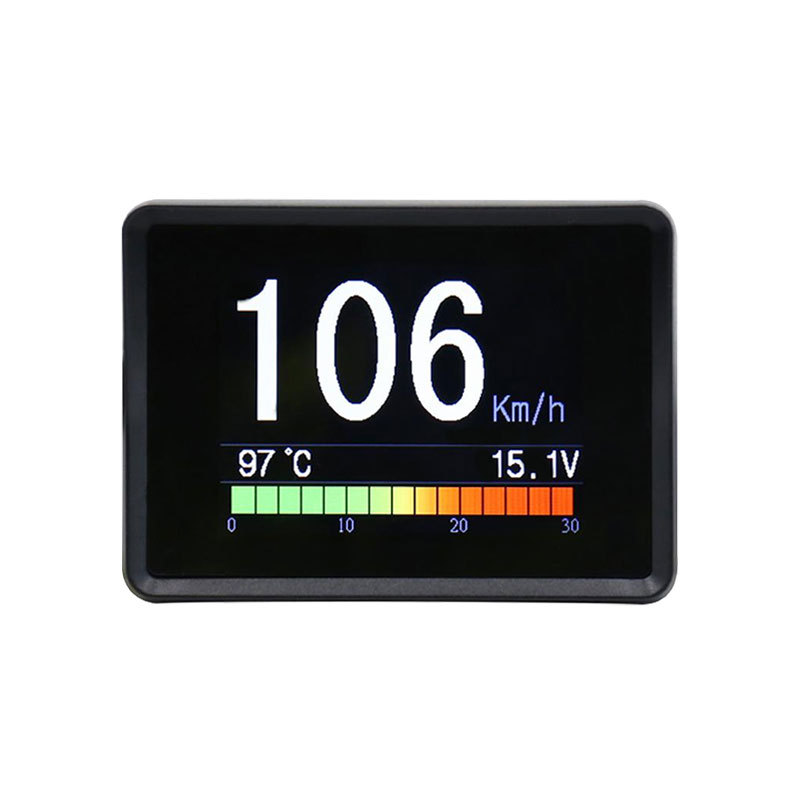 Car Hud Head-Up Display Obd Car Speed Fuel Consumption Water Temperature Voltage Super-Speed Alarm High-Definition Head-Up Display