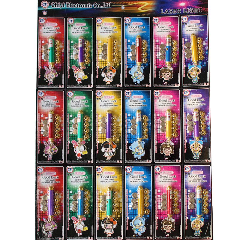 Children's Nostalgic Toy Infrared Light Laser Light Red Dot Banknote Detector Pen Flashlight Pen Indicator Light Long-Range 5 Heads