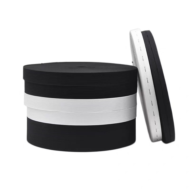 Industry in stock 0.4CM-10CM crocheted elastic wide flat knitted elastic webbing garment accessories webbing elastic