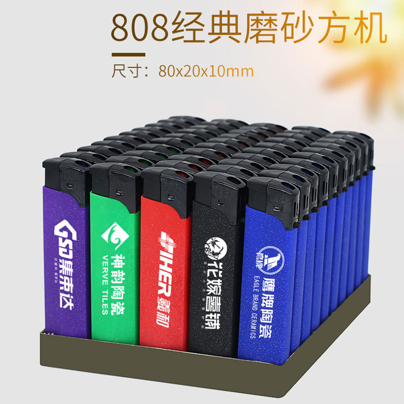 Manufacturer's Windproof Lighter Whole Box Batch Disposable Lighter Printed Windproof Lighter Customized 50 Pieces
