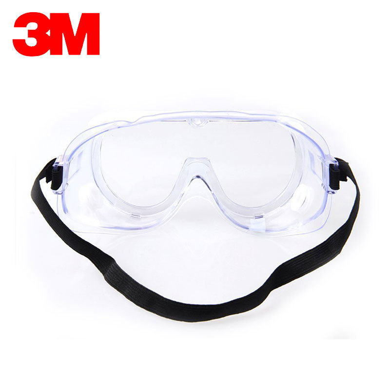 3M1621AF Anti-fog Goggles Labor Protection Anti-splash Polished Sand-proof Riding Dust-proof Chemical-proof Glasses Transparent