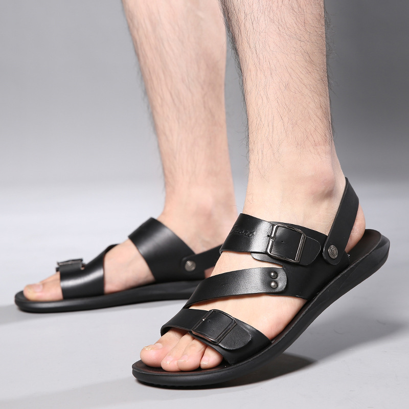Cross-border plus size sandals men's casual trend beach shoes men's sandals and slippers shoes dual-purpose men's sandals in stock stock