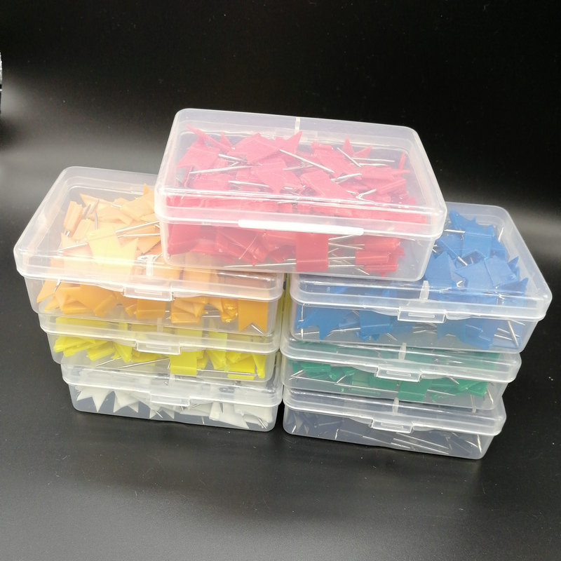 34mm red flag pin diy sofa cushion holder clothing positioning pushpin pin large quantity discount