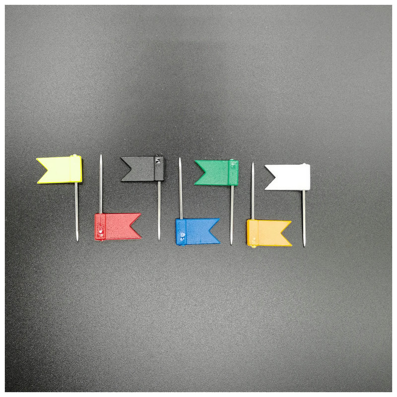 34mm red flag pin diy sofa cushion holder clothing positioning pushpin pin large quantity discount