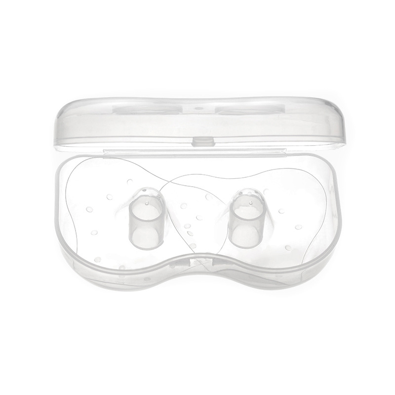 Food Grade Liquid Silicone Nipple Protector Boxed Triangular Breastfeeding Auxiliary Nipple Paste Mother and Baby Products Wholesale