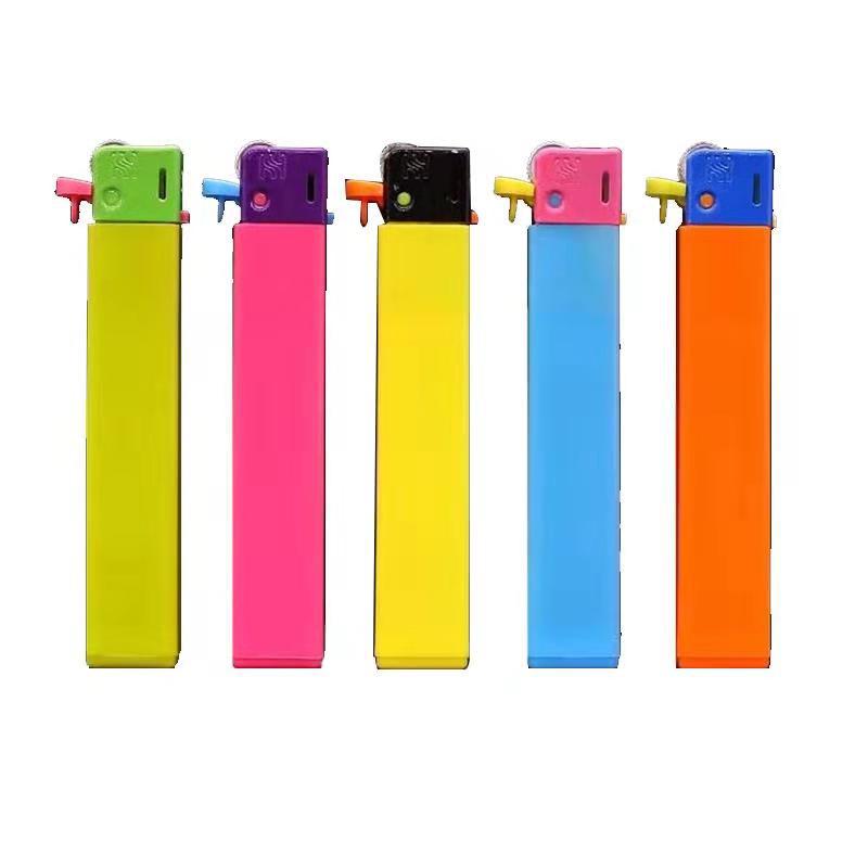 Metal lighter manufacturers wholesale custom disposable straight blue flame windproof lighter advertising printing engraving