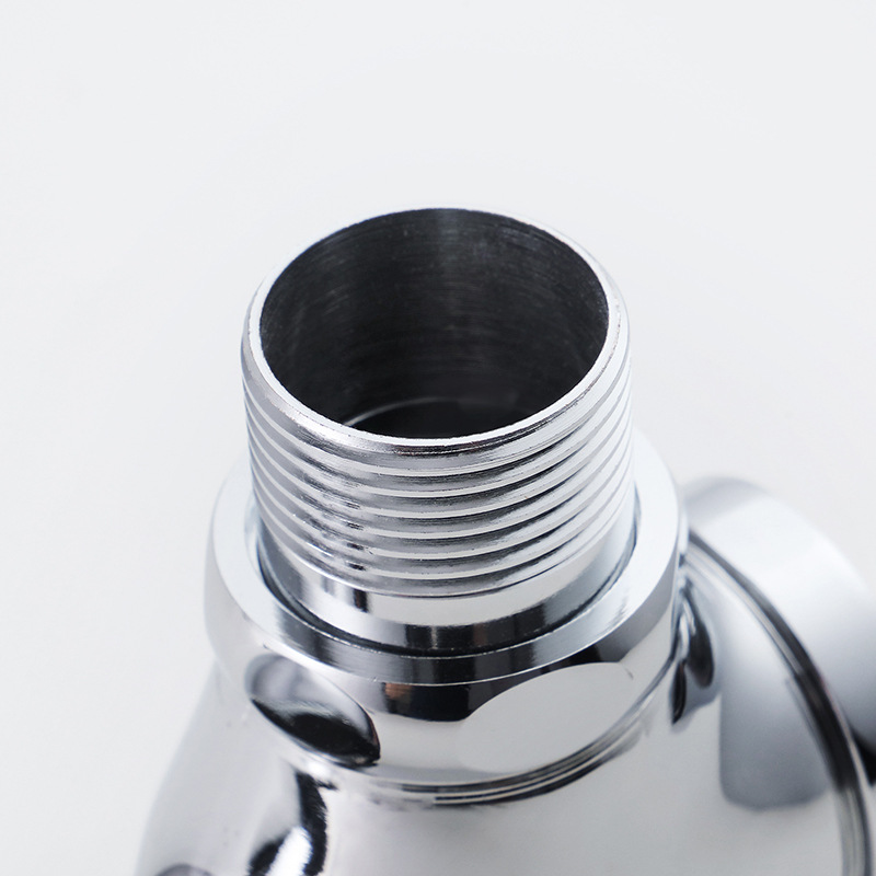 All copper body flush valve four-way hand-pressed flush valve public toilet squatting pan self-closing delay stool valve toilet switch