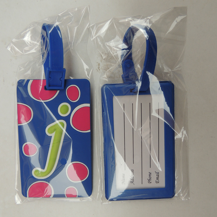 Поставка мягкой резиновой бирки для багажа из ПВХ, посадочный талон, знак для багажа, прозрачный силиконовый держатель для карточек с мультяшным дизайном