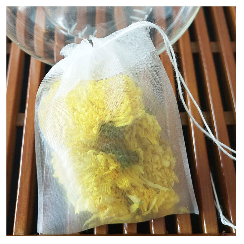 5 * 6cm one-piece delivery nylon drawstring tea bag tea bag specifications can be customized Chinese medicine residue filter bag wholesale