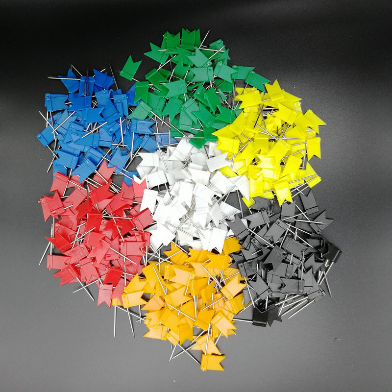 34mm red flag pin diy sofa cushion holder clothing positioning pushpin pin large quantity discount