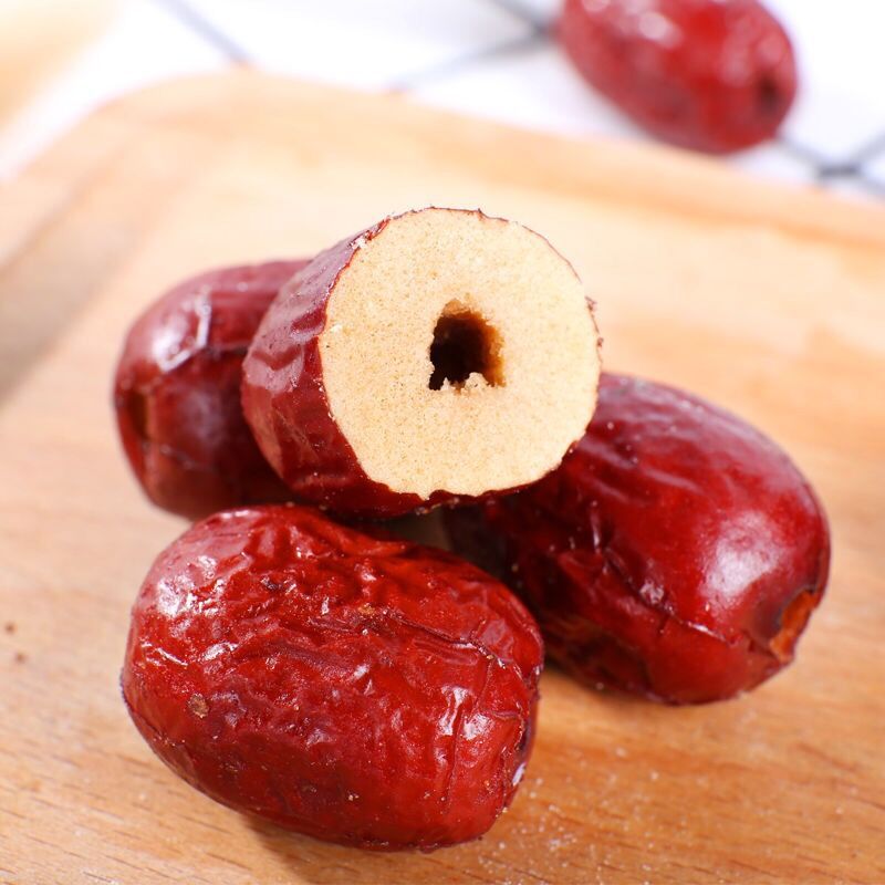 Factory wholesale crisp jujube seedless hollow crisp gray jujube 250g snack crisp red jujube crisp sweet