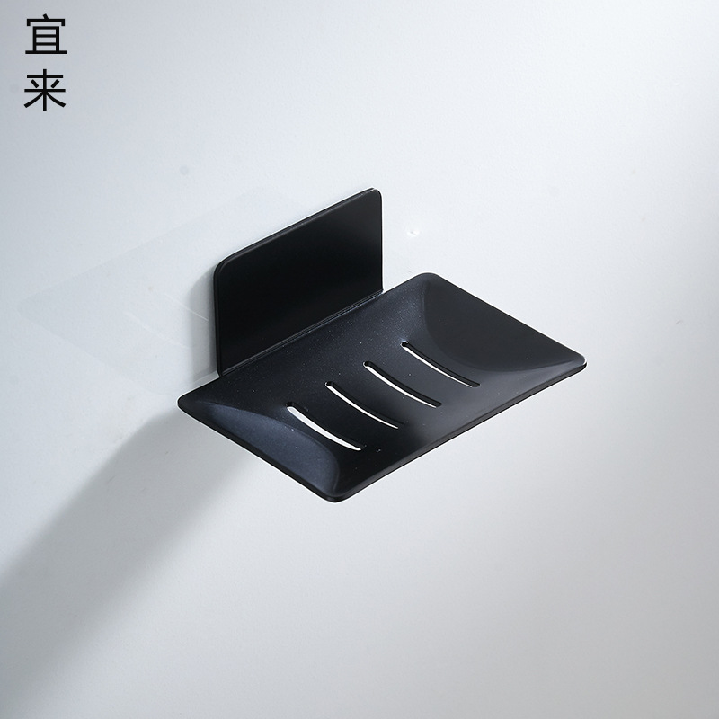 Bathroom Soap Dish Creative Drain Wall-Mounted Storage Punch-Free Soap Dish Bathroom Shelf Wall-Mounted Soap Net