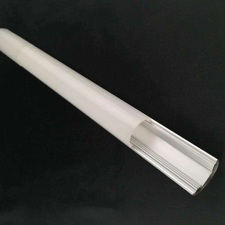 Led Fluorescent Lamp Cover Strip Profile Customized All-Plastic Tube Pc Frosted Lamp Cover Arc Cover Light Diffusion Pc Lamp Cover Profile