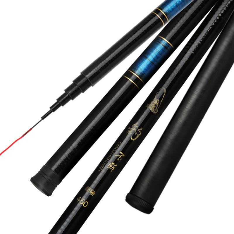 Manufacturers produce fishing rod new continuous glass fiber reinforced plastic fishing rod 3.6 meters 4.5 hand rod stream rod short section fishing rod