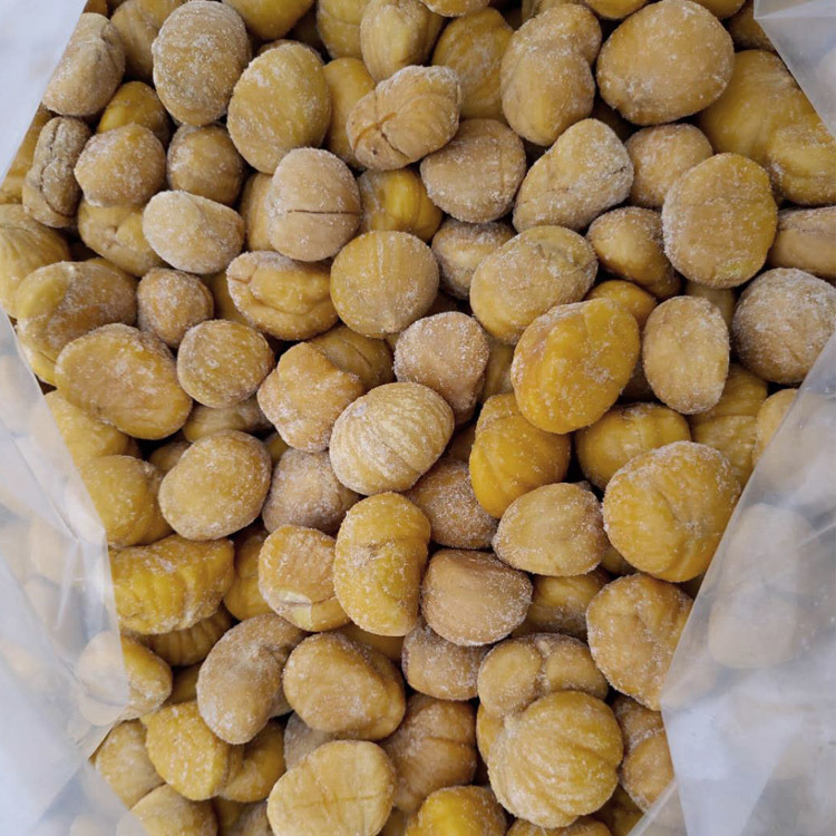 Various Specifications of Quick-Frozen Fruits, Including Qianxi Chestnut Kernels, Fresh Chestnuts, and Chestnut Kernels for Stuffing Zongzi and Cooking