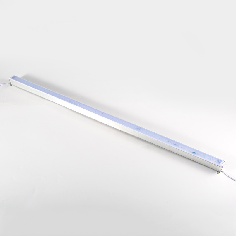 LED line lamp aluminum seat guardrail tube dish color digital tube aluminum bottom silver contour monochrome internal control external control outdoor waterproof