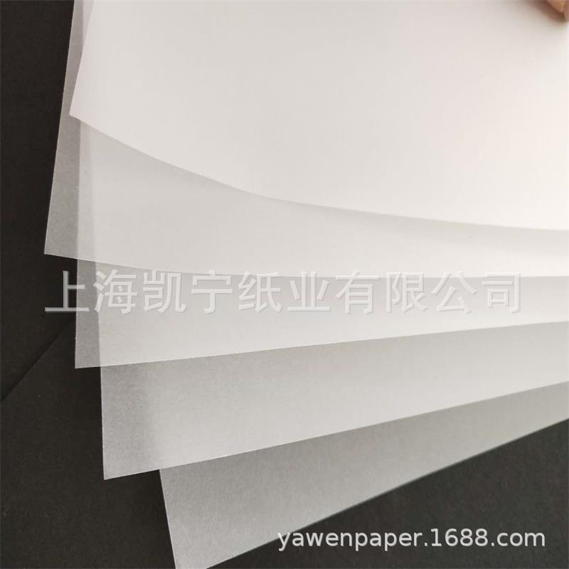 Оптовая поставка 53г 63г 73г копирующей рисовальной полупрозрачной сульфатной бумаги белой масло бумаги