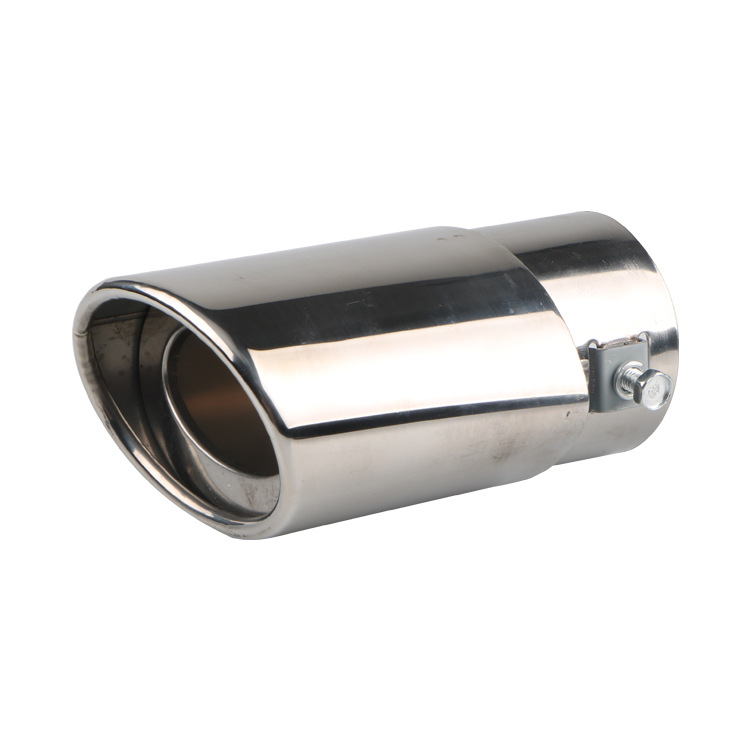 Cross-border GM tail throat exhaust pipe bright silver stainless steel decorative muffler modified accessories straight