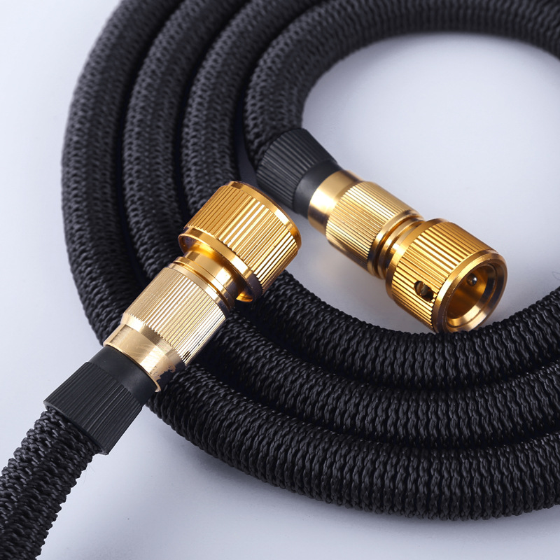 Manufacturer Supplies Copper-Plated Household 3 Times Telescopic Tpe Inner Tube Car Wash Water Pipe Black Telescopic Hoist Tube