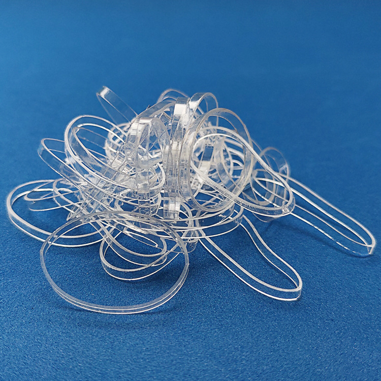 Factory direct supply TPU anti-aging transparent rubber band rubber ring transparent rubber ring plastic baby toy rubber band