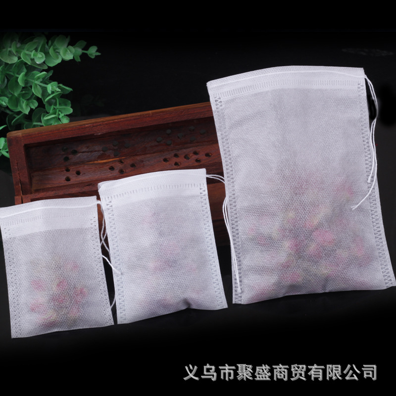 Dragon Boat Festival Sachet Non-Woven Bag Sachet Inner Bag Dried Flower Spice Filter Bag Drawstring Drawstring Packaging Bag Wholesale