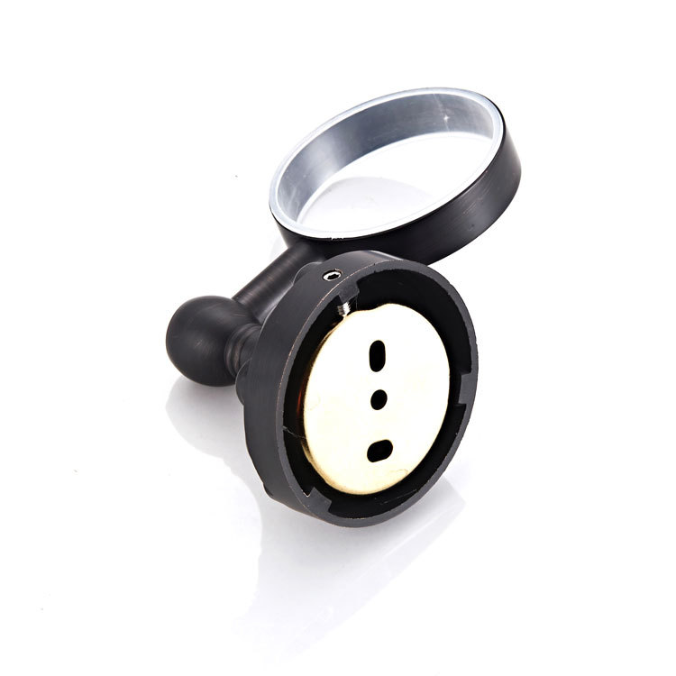 Flower Chassis Black Mouthwash Cup Single Cup Holder Black Bronze Copper Material Bathroom Hardware Pendant Wholesale Manufacturer Single Cup
