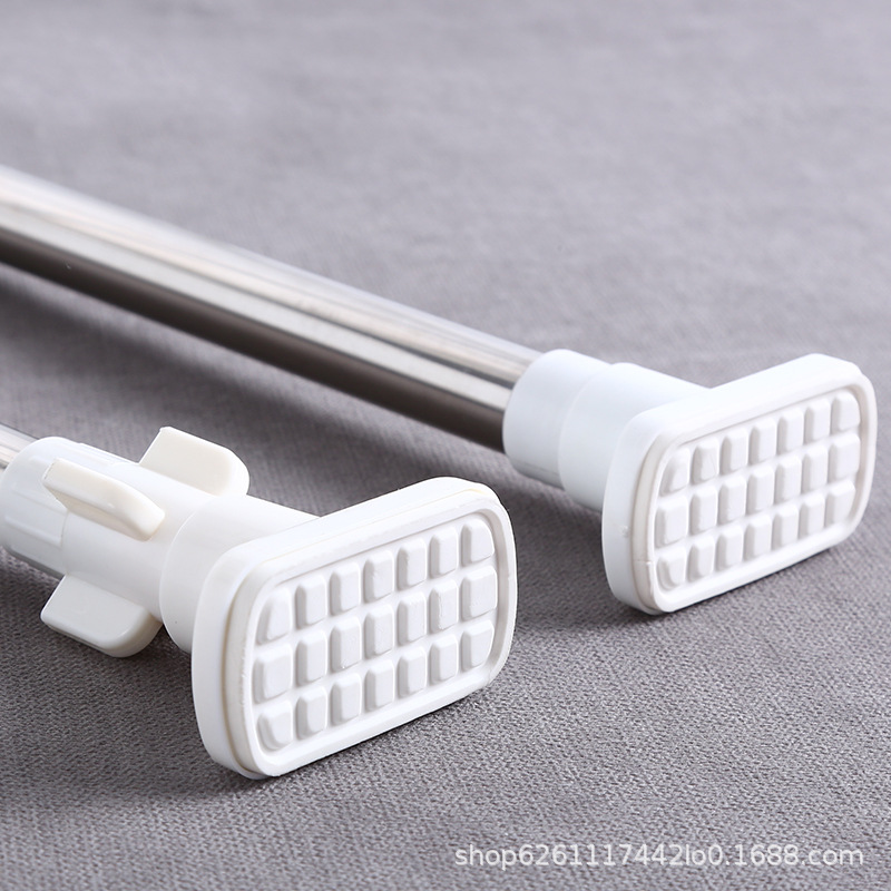 Punch-free Telescopic Rod Shower Curtain Rod Stainless Steel Wardrobe Rod Top Rod Tile Brace Rod Curtain Rod Clothes Drying Rod