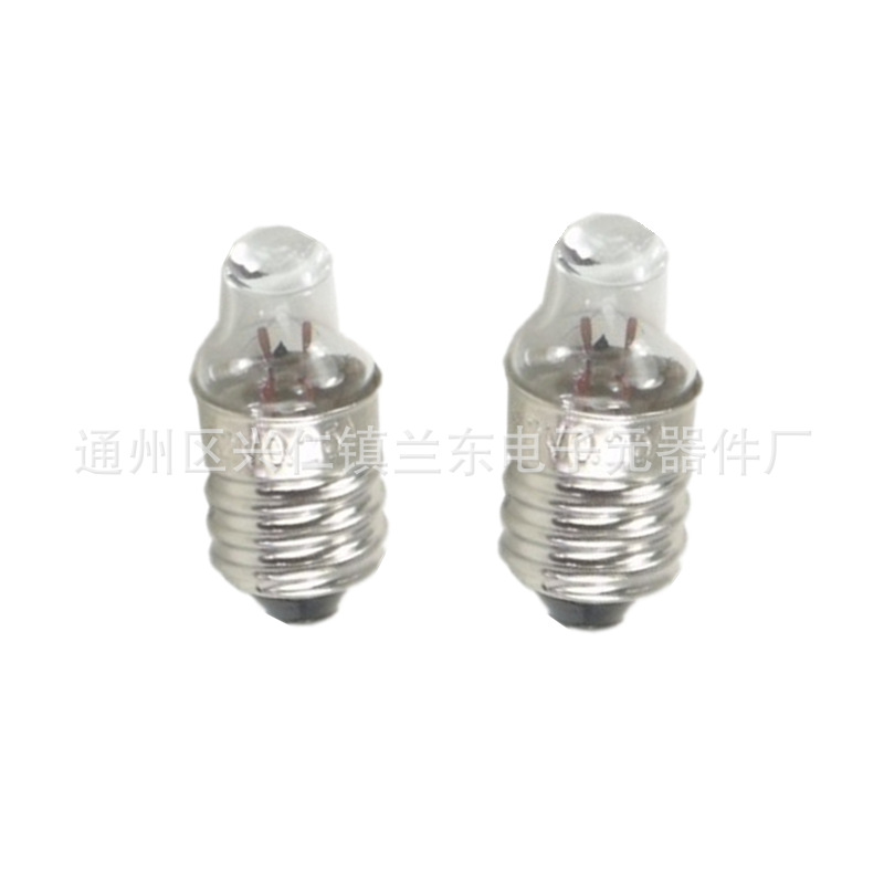 Medical bulb 2. 2v0.25a0.5a spotlight bulb pointed E10 screw bulb source manufacturer