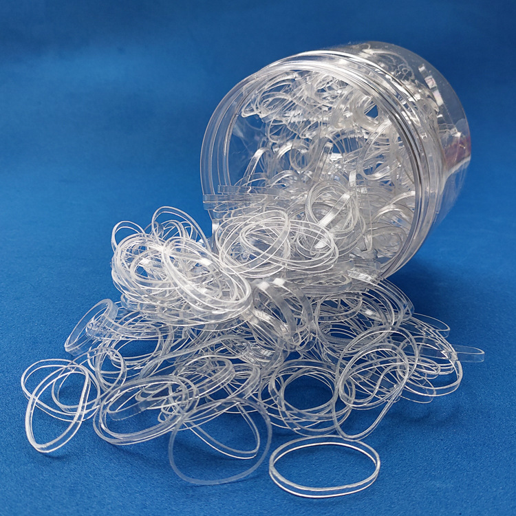 Factory direct supply TPU anti-aging transparent rubber band rubber ring transparent rubber ring plastic baby toy rubber band