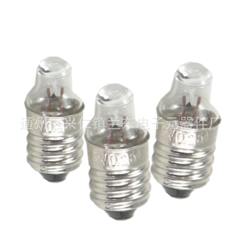 Medical bulb 2. 2v0.25a0.5a spotlight bulb pointed E10 screw bulb source manufacturer