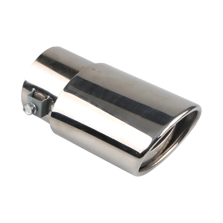 Cross-border GM tail throat exhaust pipe bright silver stainless steel decorative muffler modified accessories straight
