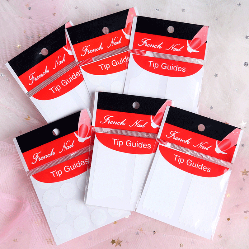 Французские наклейки для ногтей наклейки OPP пакеты 24 варианта по 100 штук