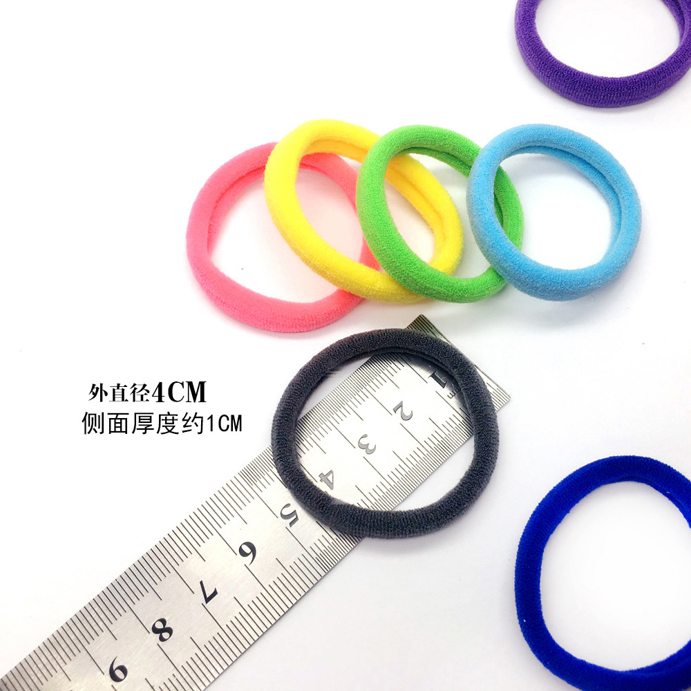 Factory direct high elastic seamless hair ring towel ring basic hair rope head rope women's simple hair band