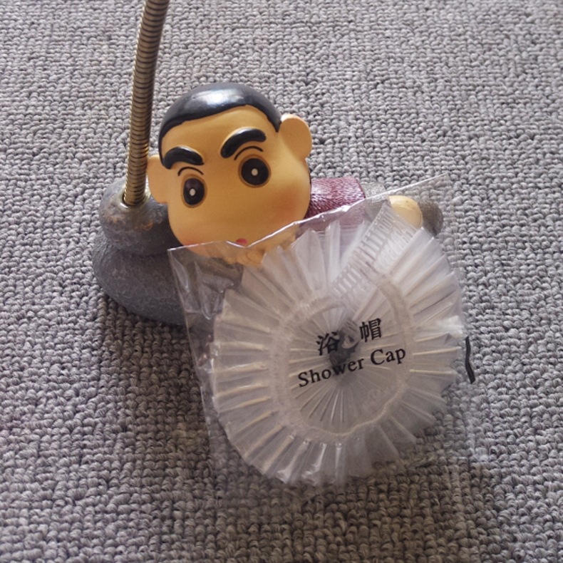 Disposable shower cap hotel guest room bag thickened shower cap beauty salon hair dyeing cap dustproof oil-proof waterproof