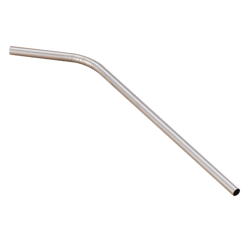 304 stainless steel straw juice coffee milk tea straw straight thread elbow drink straw with straw brush