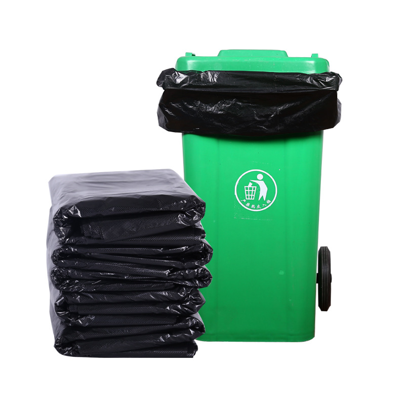 Large garbage bags wholesale thickened extra large hotel property sanitation oversized plastic bags disposable large garbage bags