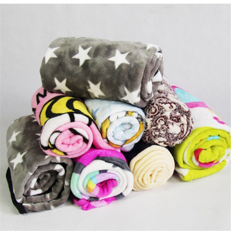 Foreign Trade Cross-Border Solid Color Flannel Office Nap Knee Shawl Blanket Wholesale Gift Coral Velvet Blanket
