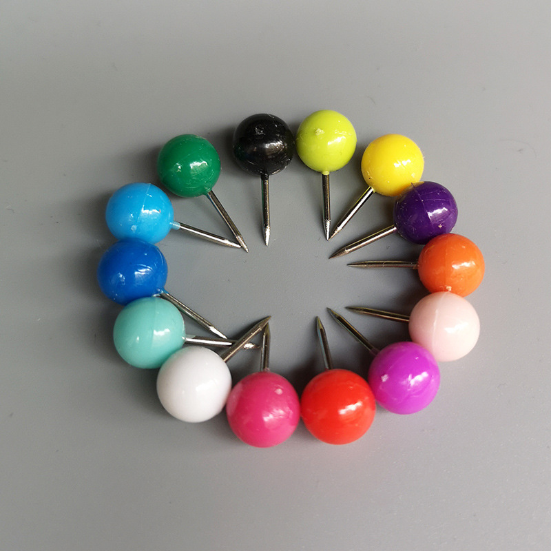 Круглые пробковые I-образные гвозди, цветные художественные гвозди для рисования, гвозди для пробковой доски