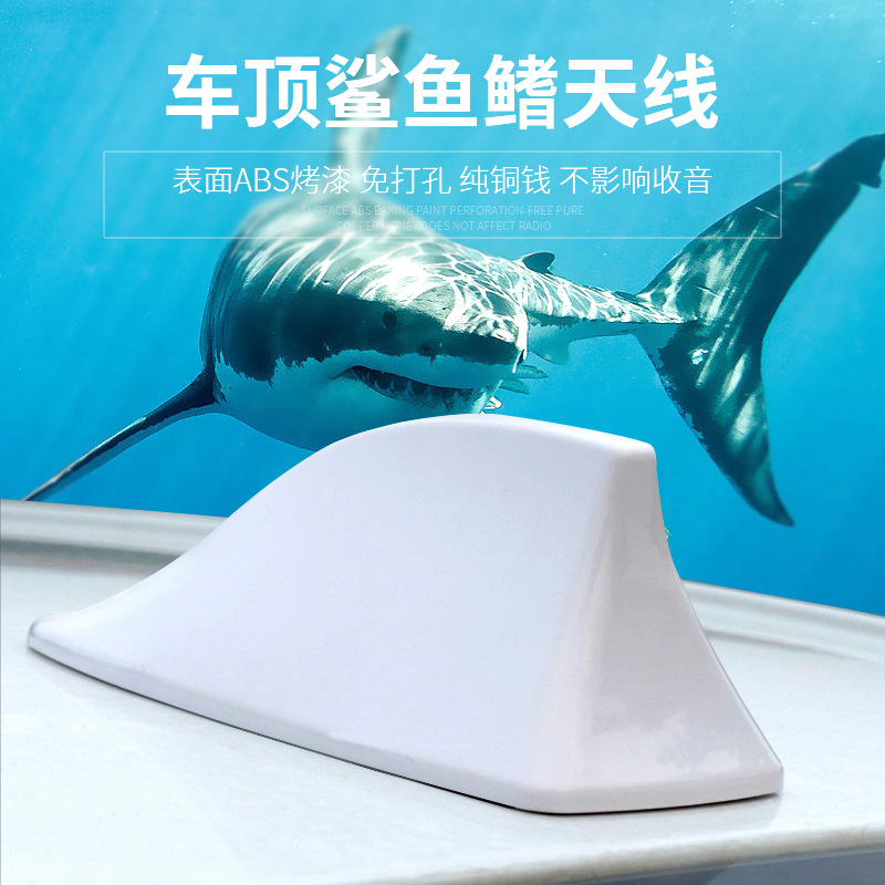 Car Decoration Shark Fin Antenna with Signal Radio Special Antenna Roof Tail Antenna Modification Without Punching