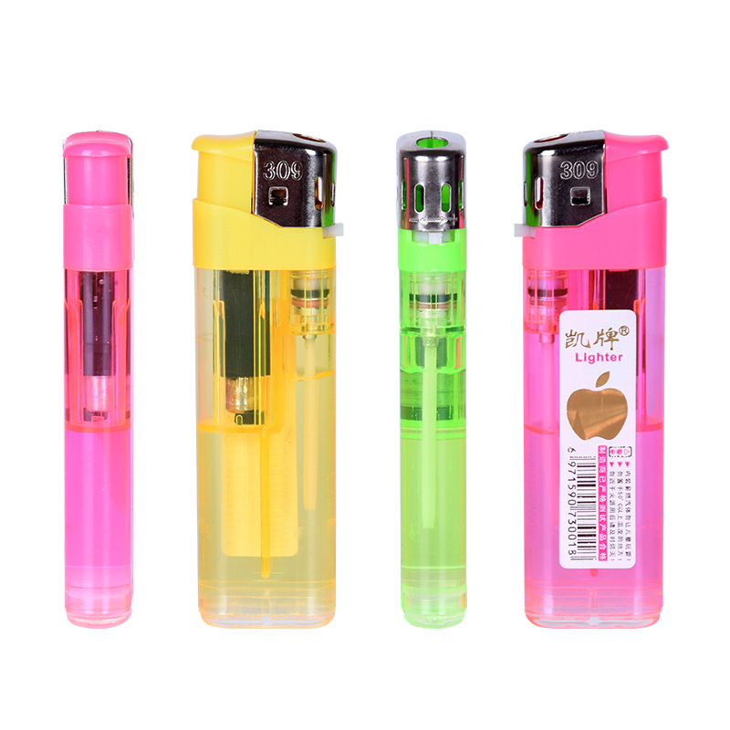 Shaodong direct sales thickened 208 Kai brand plastic lighter disposable advertising lighter printing Logo wholesale